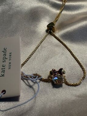 Kate Spade of Minnie mouse adjustable bracelet with pink bow